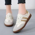 Autumn New Classic Flat Sneakers for Women and Men Retro Low Cut Lace-Up Casual Toe Grey Shoe Chunky Shoes
