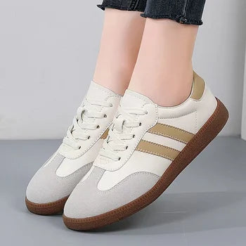 Autumn New Classic Flat Sneakers for Women and Men Retro Low Cut Lace-Up Casual Toe Grey Shoe Chunky Shoes