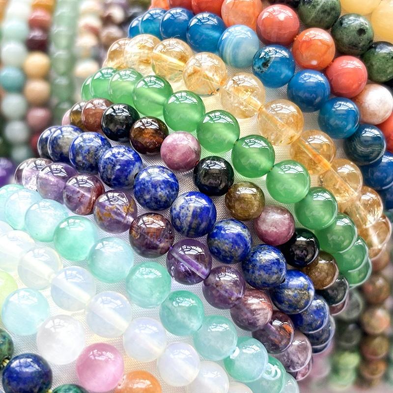 50 Bestsellers Stone Bracelets 8mm Unisex Bracelets Multi Colors Stretched Bracelets Cute and Versatile
