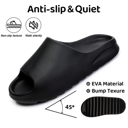 Wholesale Custom Logo EVA Open Toe Slippers Soft Lightweight Casual Sandals for Men Women Summer Thick Bottom Anti-Slip Slides