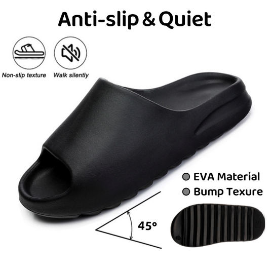 Wholesale Custom Logo EVA Open Toe Slippers Soft Lightweight Casual Sandals for Men Women Summer Thick Bottom Anti-Slip Slides