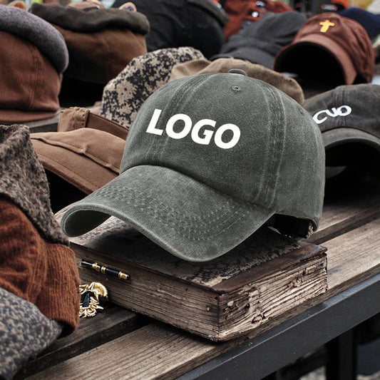 Wholesale Custom Logo 6 Panel Men Blank Washed Unstructured Low Profile Dad Hat 100% Cotton Plain Strapback Vintage Baseball Cap