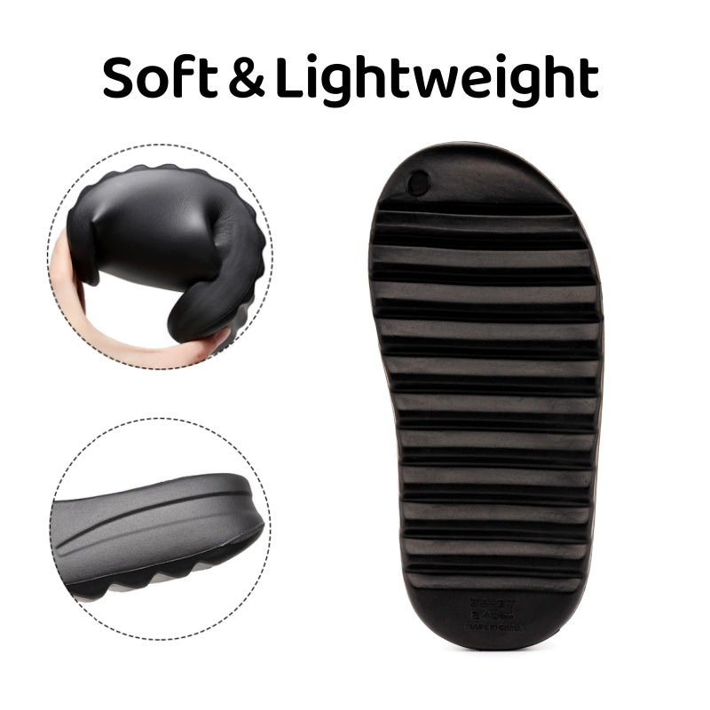 Wholesale Custom Logo EVA Open Toe Slippers Soft Lightweight Casual Sandals for Men Women Summer Thick Bottom Anti-Slip Slides