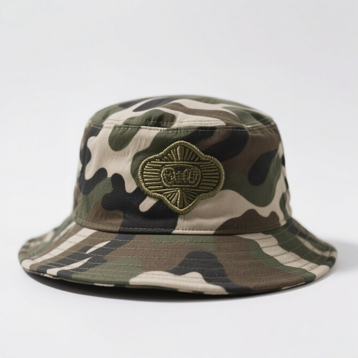 Custom Camo Bucket Hat High Quality Wholesale Man Camo Fishing Hat Bucket Hats with Embroidery logo
