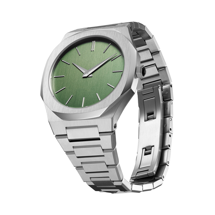 Own Brand Watches Men 40mm Custom logo Luxe Horloge Silver Blue Dial Watch for Men